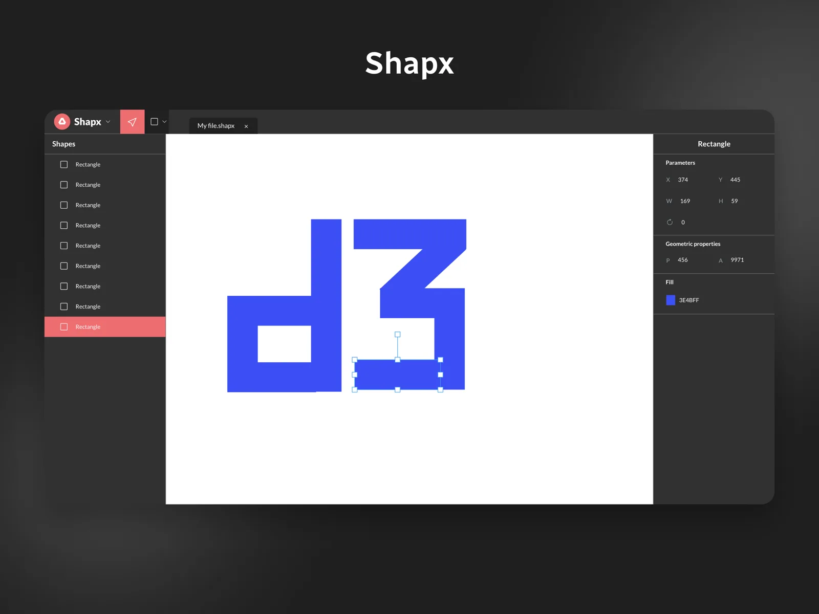 Screenshot of Shapx